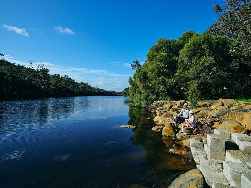 By the river in Boddington