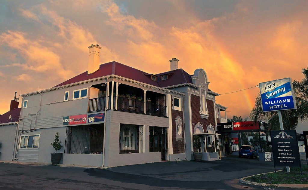 Williams Hotel at Sunset